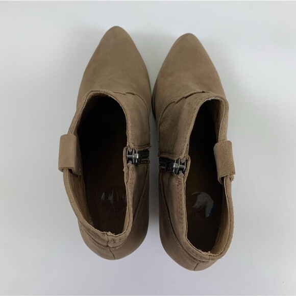 Frye Rory Bootie Dusty Rose Suede Low Heel Side Zip Ankle Boho Western Women 7.5 - Picture 6 of 15